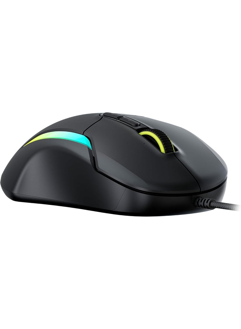 TURTLE BEACH - Kone II – Wired Ergonomic RGB Gaming Mouse, 26K DPI Optical Sensor, 100M Click Life Optical Switches, 23 Customizable Inputs, 4D Scroll Wheel, Pure PTFE glides - Image 1