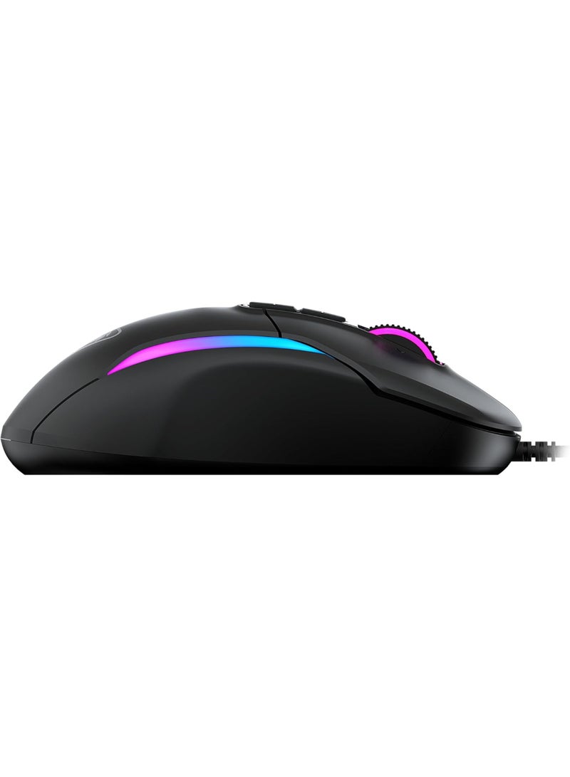 TURTLE BEACH - Kone II – Wired Ergonomic RGB Gaming Mouse, 26K DPI Optical Sensor, 100M Click Life Optical Switches, 23 Customizable Inputs, 4D Scroll Wheel, Pure PTFE glides - Image 1