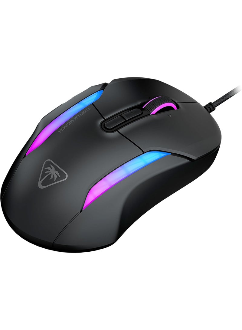 TURTLE BEACH - Kone II – Wired Ergonomic RGB Gaming Mouse, 26K DPI Optical Sensor, 100M Click Life Optical Switches, 23 Customizable Inputs, 4D Scroll Wheel, Pure PTFE glides - Image 1