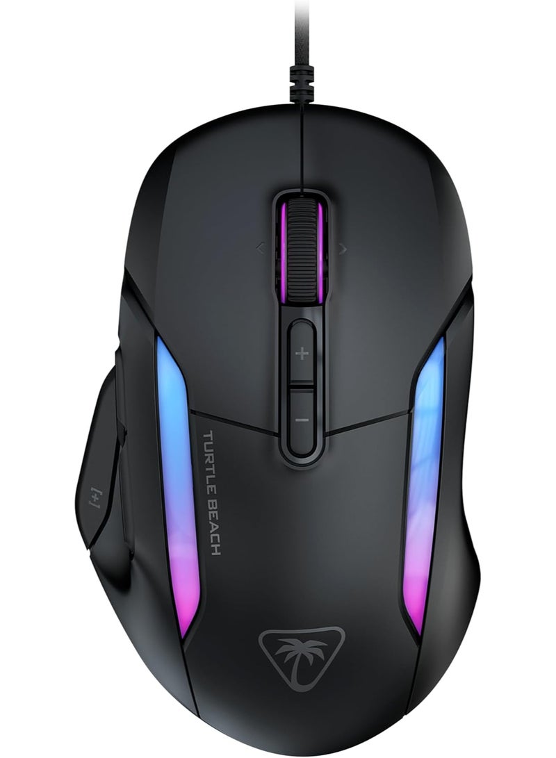 TURTLE BEACH - Kone II – Wired Ergonomic RGB Gaming Mouse, 26K DPI Optical Sensor, 100M Click Life Optical Switches, 23 Customizable Inputs, 4D Scroll Wheel, Pure PTFE glides - Image 1