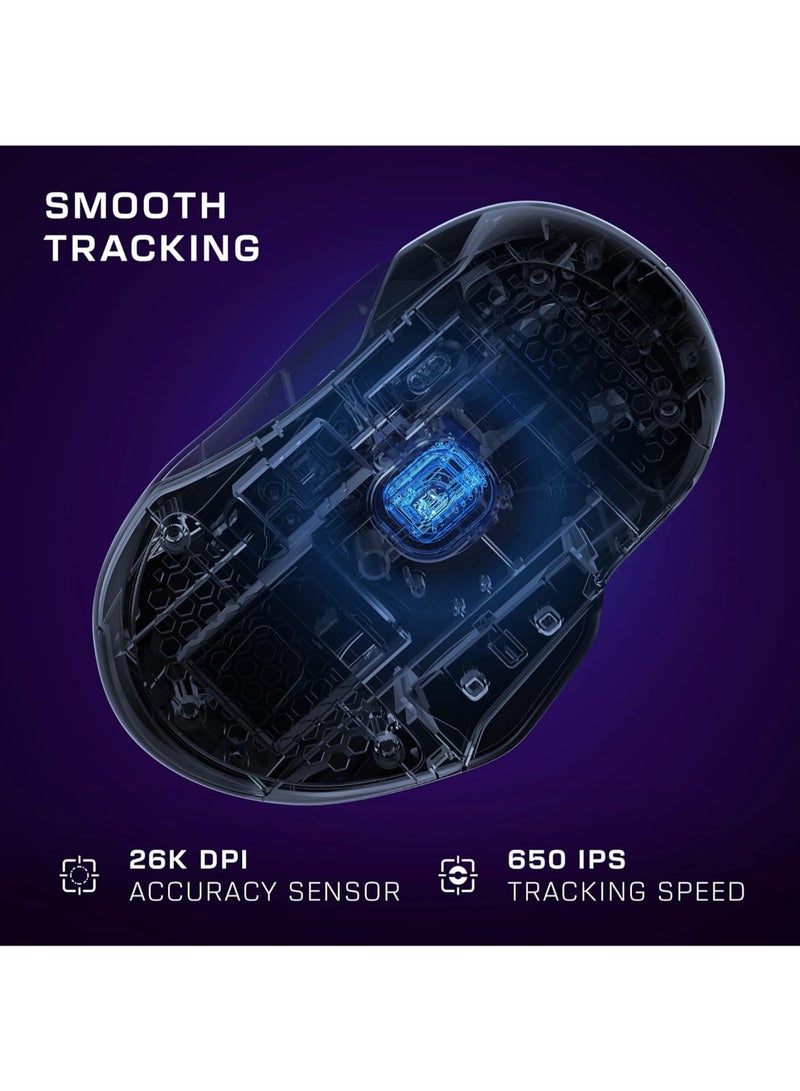 TURTLE BEACH - Kone II – Wired Ergonomic RGB Gaming Mouse, 26K DPI Optical Sensor, 100M Click Life Optical Switches, 23 Customizable Inputs, 4D Scroll Wheel, Pure PTFE glides - Image 1