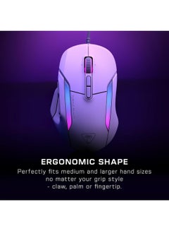 TURTLE BEACH Kone II – Wired Ergonomic RGB Gaming Mouse, 26K DPI Optical Sensor, 100M Click Life Optical Switches, 23 Customizable Inputs, 4D Scroll Wheel, Pure PTFE Glides  - Image 3
