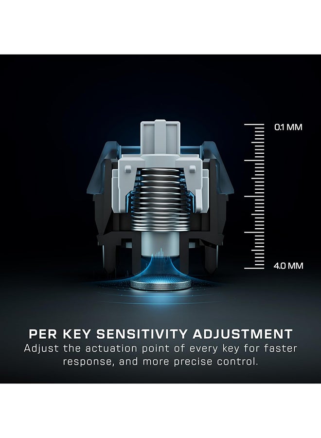 ترتل بيتش Turtle Beach Vulcan II TKL Pro Magnetic Mechanical RGB Gaming Keyboard – Analog Hall-Effect Switches, Adjustable Actuation, Rapid Trigger, Swappable Keycaps, Tenkeyless Design, Anti-Ghosting – Black - Image 3