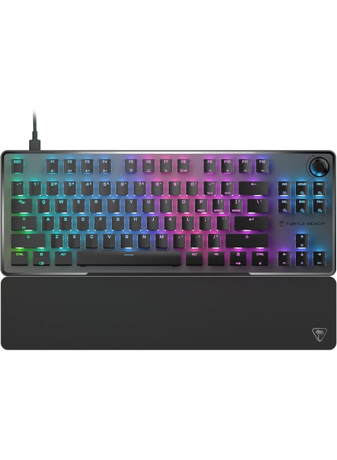 ترتل بيتش Turtle Beach Vulcan II TKL Pro Magnetic Mechanical RGB Gaming Keyboard – Analog Hall-Effect Switches, Adjustable Actuation, Rapid Trigger, Swappable Keycaps, Tenkeyless Design, Anti-Ghosting – Black - Image 1