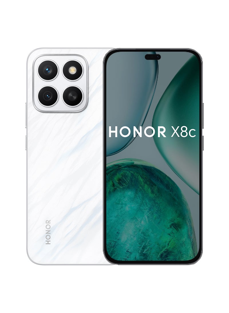 Honor X8c 4G Dual SIM Moonlight White 8GB RAM 256GB  - Middle East Version  - Image 1