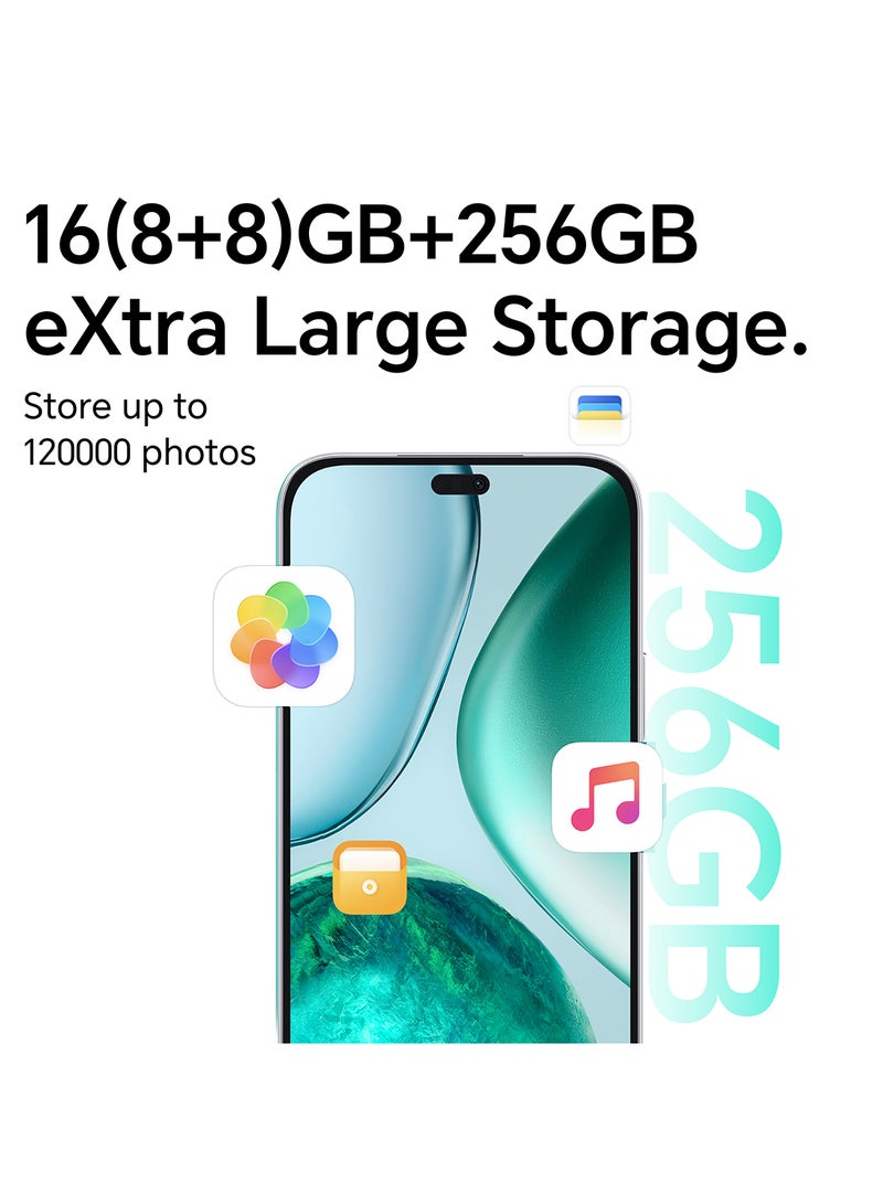 Honor - X8c 4G Dual SIM Moonlight White 8GB RAM 256GB  - Middle East Version - Image 1