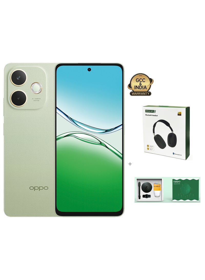 أوبو A5 Pro 5G Dual SIM Olive Green 8GB RAM 256GB With Headphone + Gift Box - Middle East Version  - Image 1