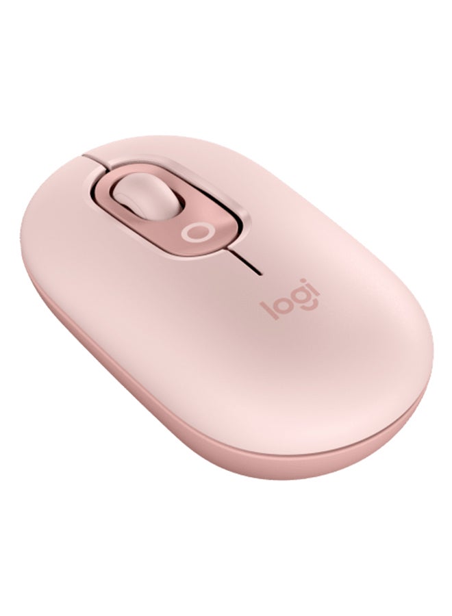 Logitech POP Wireless Mouse with Customizable Emoji Key Rose  - Image 2