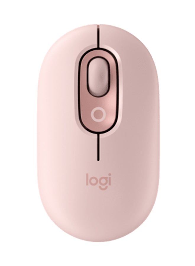Logitech POP Wireless Mouse with Customizable Emoji Key Rose  - Image 1