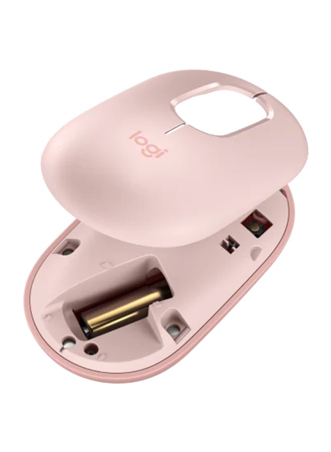 Logitech POP Wireless Mouse with Customizable Emoji Key Rose  - Image 4
