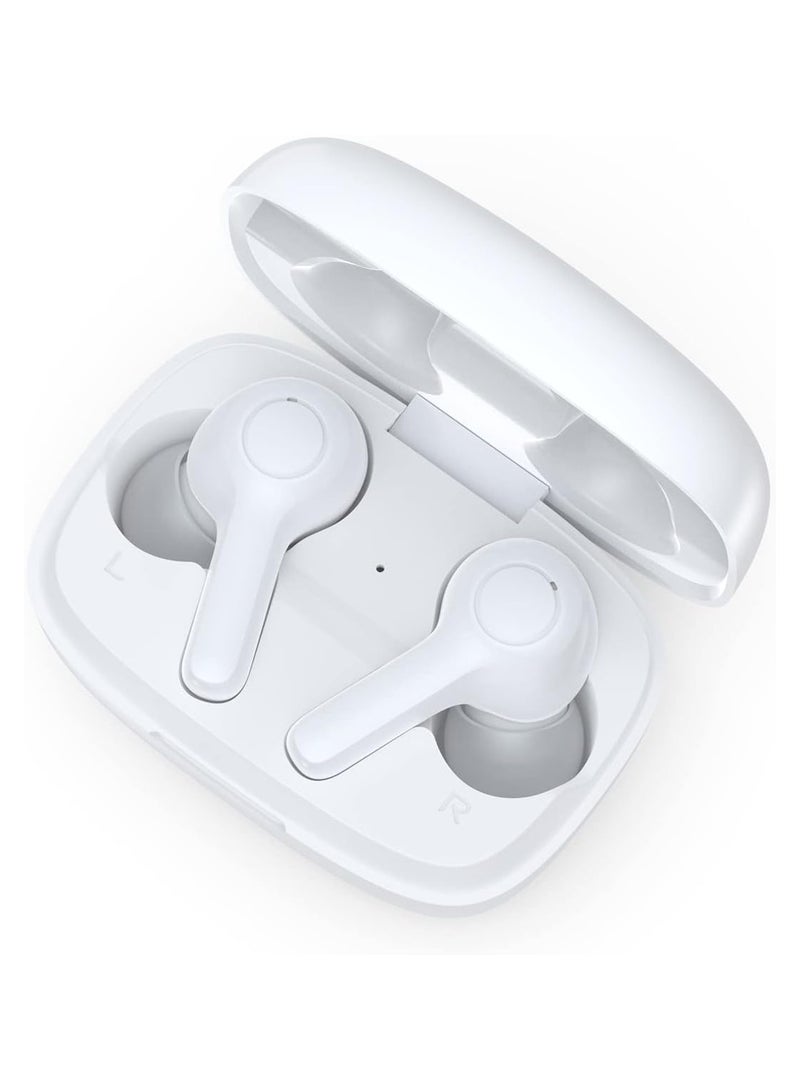 CHOETECH - True Wireless Earbuds, Big Bass 4 Mics, Clear Calls automatic noise reduction, IPX8 waterproof, Sensitive touch control, Comfortable to wear, Bluetooth 5.2,Tiny Size white - Image 1