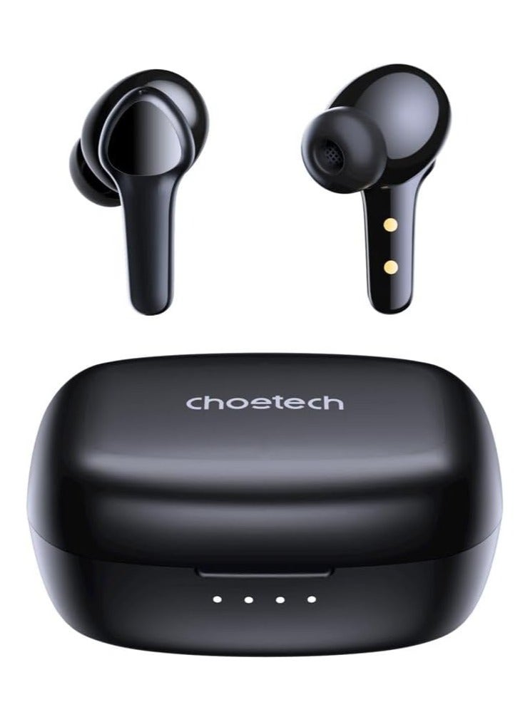 تشوتيك Choebuds Pro TWS ANC ENC Earphone, 6 Mics, Big Bass, Clear Calls, Multi-Mode Noise Cancelling IPX7 Water-Resistant,Black + 18 Local Warranty Headphones Headset Wireless Earbuds black - Image 1