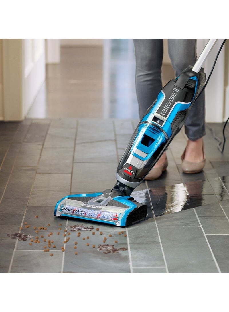 بيسيل منظف الأرضيات المتعدد الاستخدامات كروس ويف - 2 في 1 تنظيف رطب وجاف، يشفط ويغسل في نفس الوقت، يعمل على الأرضيات الصلبة والسجاد | ضمان لمدة سنتين - Image 4