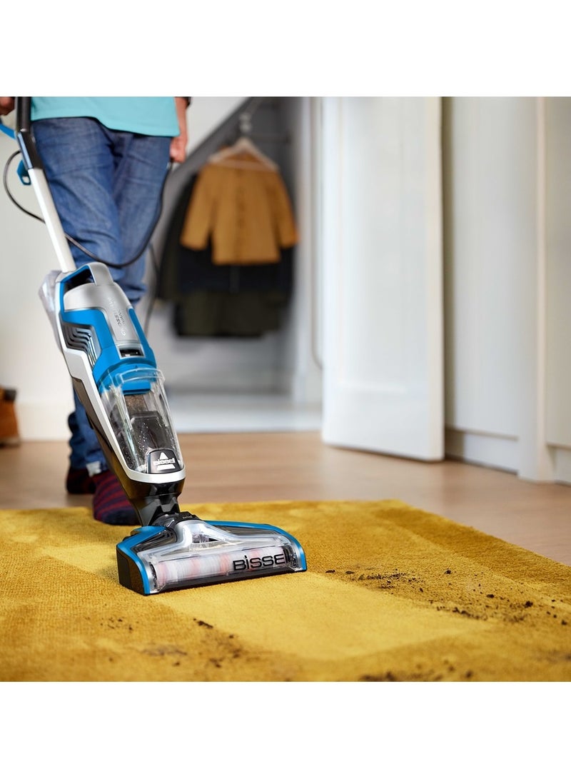 CrossWave Advanced Pro – Multi-Surface Wet & Dry Vacuum Cleaner, Pet Hair Removal, Smart Clean Technology, Ideal for Hard Floors & Area Rugs | 2-Year Warranty 560 W 2223E Black/Silver/Bossanova Blue