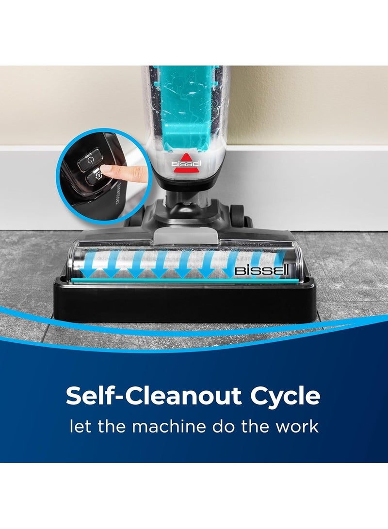 Bissell CrossWave HF2 – Wet & Dry Vacuum Cleaner – Multi-Surface Floor Cleaner for Hard Floors with Powerful Suction,‎ suction power 46.4 W - 370 W 3845E ‎Black/ Cool Grey/ Light Blue - Image 3