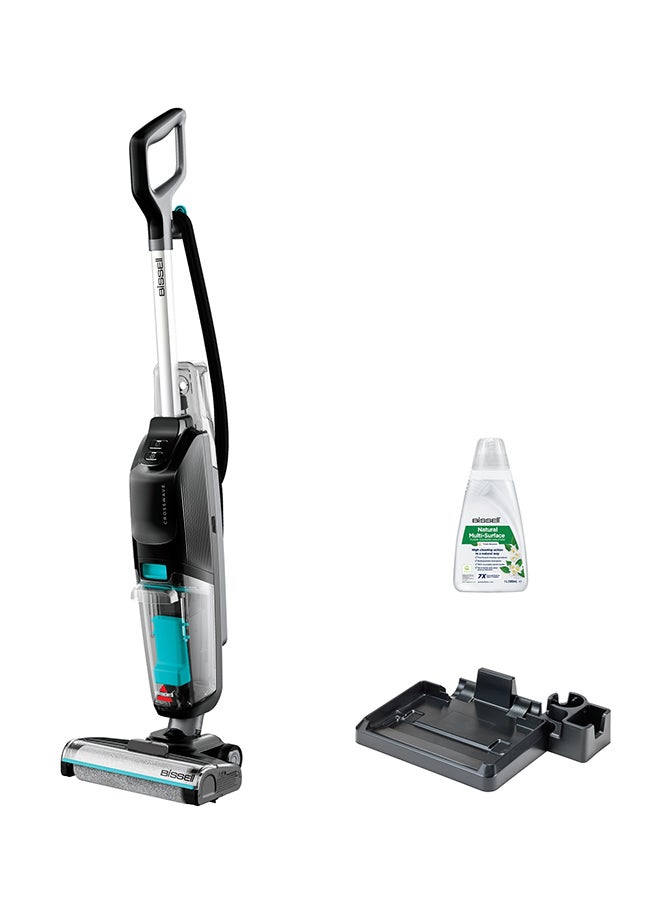 CrossWave HF2 – Wet & Dry Vacuum Cleaner – Multi-Surface Floor Cleaner for Hard Floors with Powerful Suction,‎ suction power 46.4 W - 370 W 3845E ‎Black/ Cool Grey/ Light Blue
