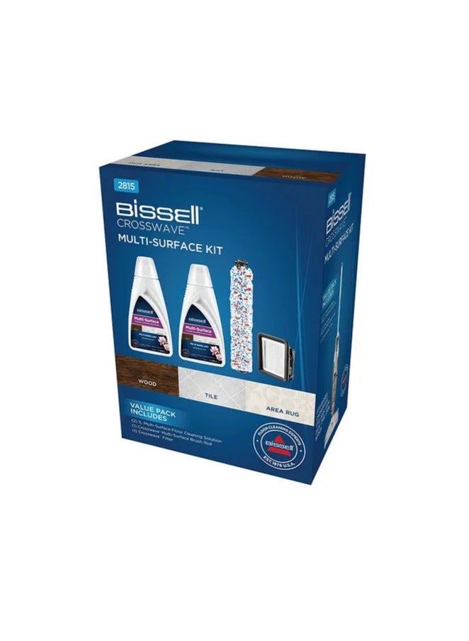 Bissell Accessories Crosswave Multi Surface Kit (Formula+Brush Roll+Filter) 2815 Blue - Image 1