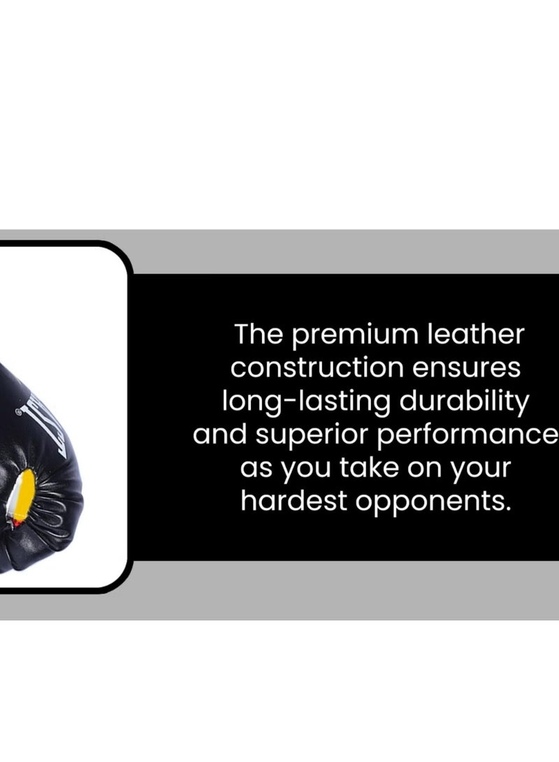 EVERLAST - Pair Of Full Finger Professional Boxing Gloves Black 6oz For Age 7-13 Years 6OZcm - Image 1