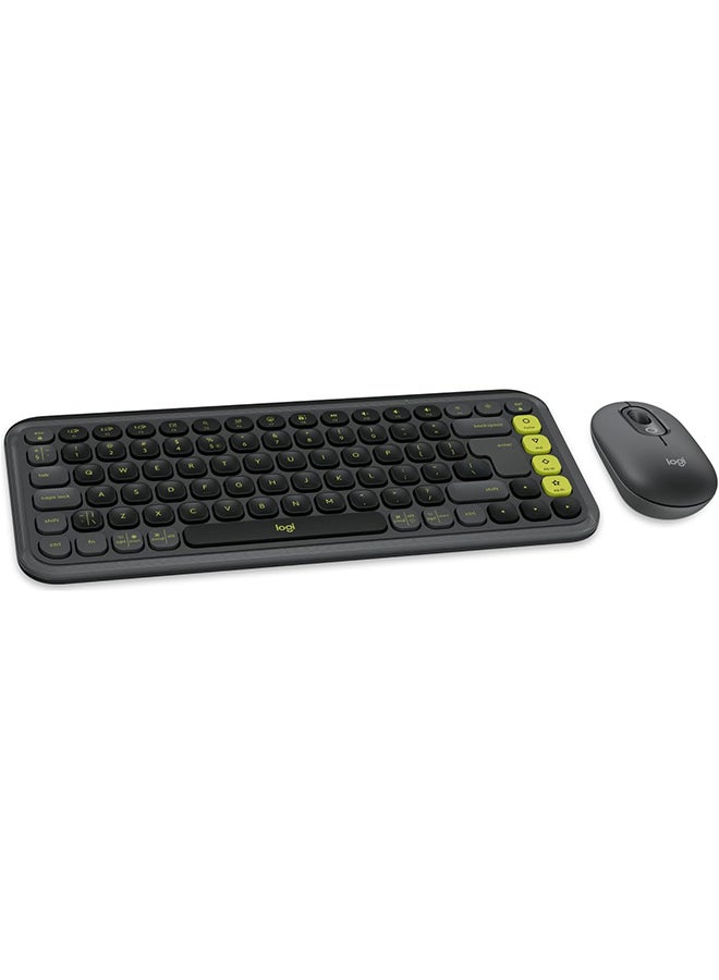 Logitech POP ICON COMBO, Bluetooth keyboard and mouse combo, comfortable typing, programmable keys and buttons, quiet clicks, Easy-Switch up to 3 devices Graphite  - Image 2
