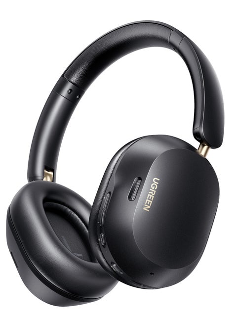 Bluetooth Headphones Hitune Max 5C, Adaptive Noise Cancelling Over-ear Headsets, Truewireless Headphones 75H Playtime , Foldable Retractable Ergonomics Headset For iPhone 16/15 series, Galaxy S25 S24 Black
