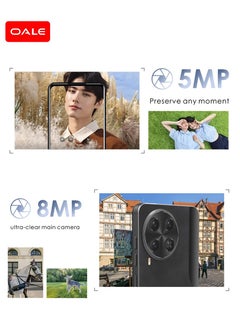 OALE CAMON 30 Android Smartphone 6.8-inch Screen 64GB + 3GB 5MP+8MP Camera 5075 mAh Battery Dual SIM 4G Rocky Black - Middle East Version  - Image 2