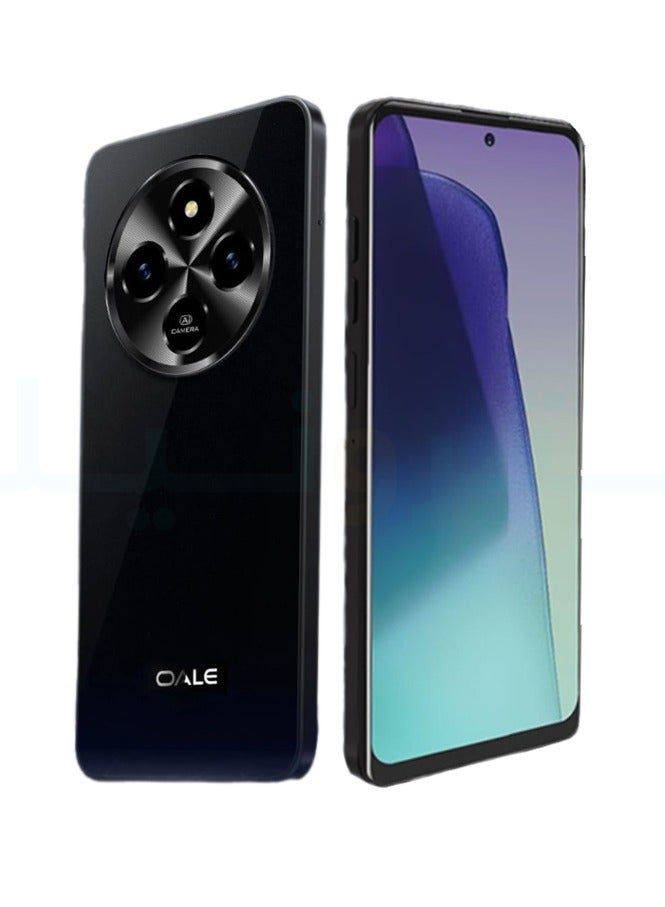 OALE 14C Android Smartphone 6.8-inch Screen 64GB + 3GB 5MP+8MP Camera 5750 mAh Battery Dual SIM 4G Classic Black - Middle East Version  - Image 1