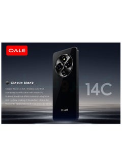 OALE 14C Android Smartphone 6.8-inch Screen 64GB + 3GB 5MP+8MP Camera 5750 mAh Battery Dual SIM 4G Classic Black - Middle East Version  - Image 3