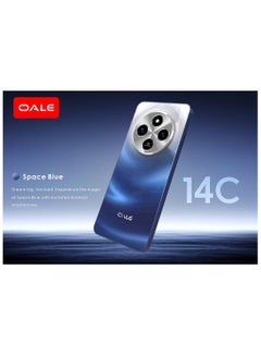 OALE 14C Android Smartphone 6.8-inch Screen 64GB + 3GB 5MP+8MP Camera 5750 mAh Battery Dual SIM 4G Space Blue - Middle East Version  - Image 3