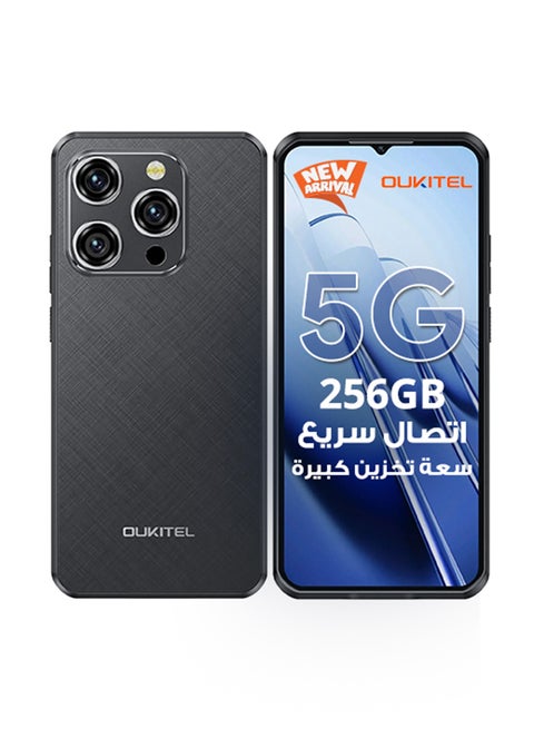 جوال WP52 ثنائي الشريحة بذاكرة رام 4+12 جيجابايت وذاكرة داخلية 256 جيجابايت لون اسود يدعم 5G - إصدار الشرق الأوسط