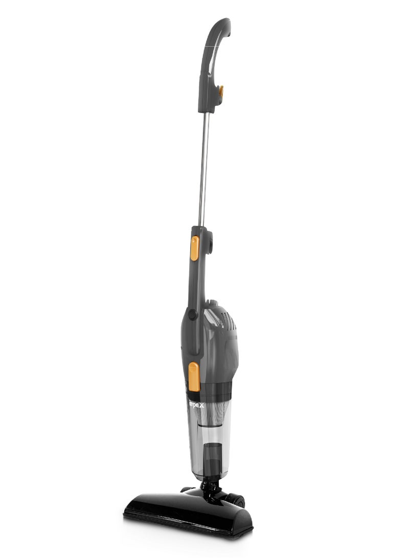 Impex Vacuum Cleaner 800W | 3-in-1 Lightweight Stick Cleaner Suction Cleaner | Powerful Suction | 1.2L Transparent Dust Container Dust Remover | 5M Cord | Home, Office, Car, Multi-Surface Cleaning Handheld Vacuum Cleaner | High-Efficiency Filtration | 1.2 L 800 W VC 4702 Grey  - Image 1