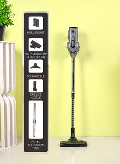 جيباس Renewed - Stick and Handheld Vacuum Cleaner, Cyclonic Filtration System, Plastic with HEPA Filter/ Perfect for Home, Office, Apartments/ Easy to Use Model, Low Noise Design 800 W GVC19036 Black/Silver  - Image 5