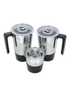 GEEPAS Renewed - Mixer Grinder 3 in 1 Powerful Grinder Stainless Steel Jars & Blades Safety Twist Lock 750 W GSB44086 Black  - Image 3
