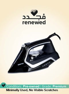GEEPAS Renewed - Steam Iron, 2 in 1 Dry & Wet Steam Iron, Adjustable Temperature Control, Ceramic Soleplate - Dry/Steam/Burst of Steam/Vertical Steam Function, Steam Boost | 2 Years Warranty 300 ml 2200 W GSI7801N Black/White  - Image 1