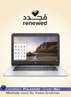 إتش بي Renewed - Chromebook G4 (2015) Laptop With 14-Inch Display,Intel Celeron Processor/2nd Gen/4GB RAM/16GB SSD/256MB Intel HD Graphics English Black  - Image 1