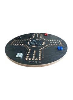 جاكارو جوكر 4-Player Board Game Set, Black Wooden Board With Marbles, Cards And Carrying Bag  - Image 3