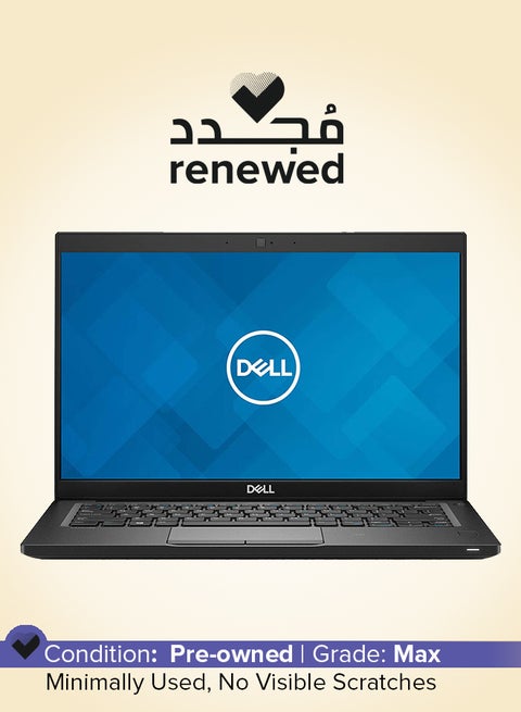 Renewed - Latitude 7390 (2019) 2-in-1 Laptop With 13.3-Inch Touchscreen Display,Intel Core i5 Processor/8th Gen/8GB RAM/256GB SSD/Intel UHD Graphics English Black