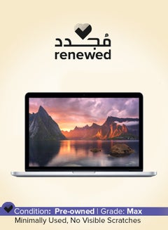 أبل Renewed - Macbook Pro A1502 Laptop With 13.3-Inch UHD Display,Core i7 Processor/Dual Core/5th Gen/16GB RAM/512GB SSD/macOS English Silver  - Image 1