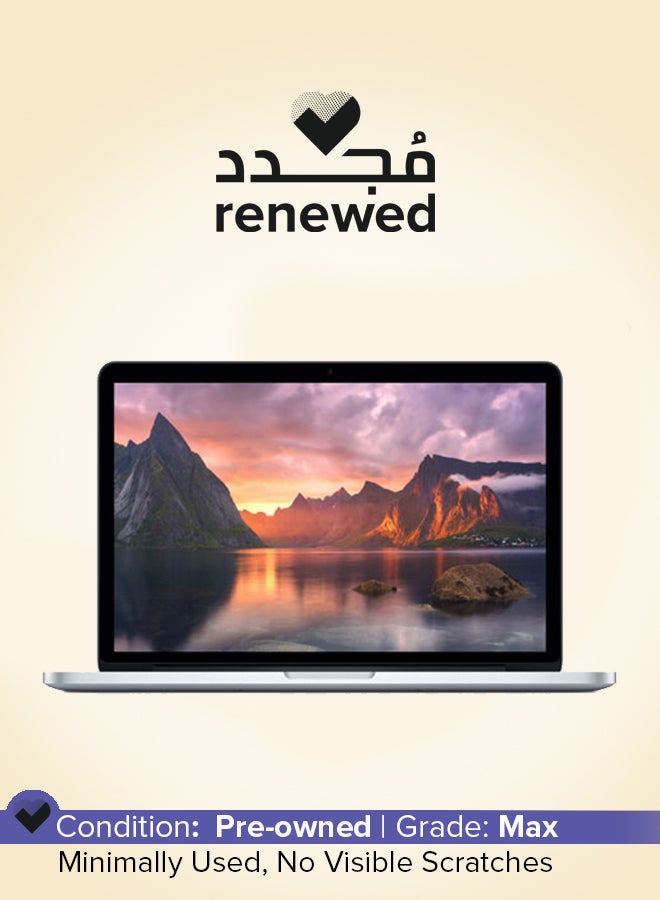 Apple Renewed - Macbook Pro A1502 Laptop With 13.3-Inch UHD Display,Core i7 Processor/Dual Core/5th Gen/16GB RAM/512GB SSD/macOS English Silver  - Image 1