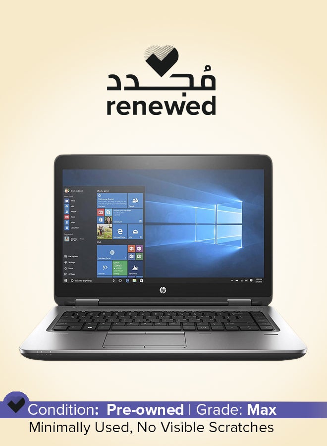 HP Renewed - Probook 640 G3 With 14-Inch Display,Intel Core i5/7th Gen/8GB RAM/256GB SSD/Windows 10 Pro English Grey - Image 1