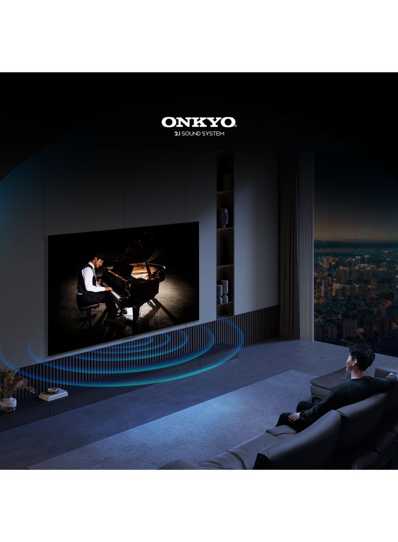 تي سي إل - 85 Inch , QLED HDR10+Google TV, Dolby Vision Atmos, AiPQ Processor,144Hz, Dolby Vision HDR, Slim & Uni body – 144Hz 85P8k black - Image 1