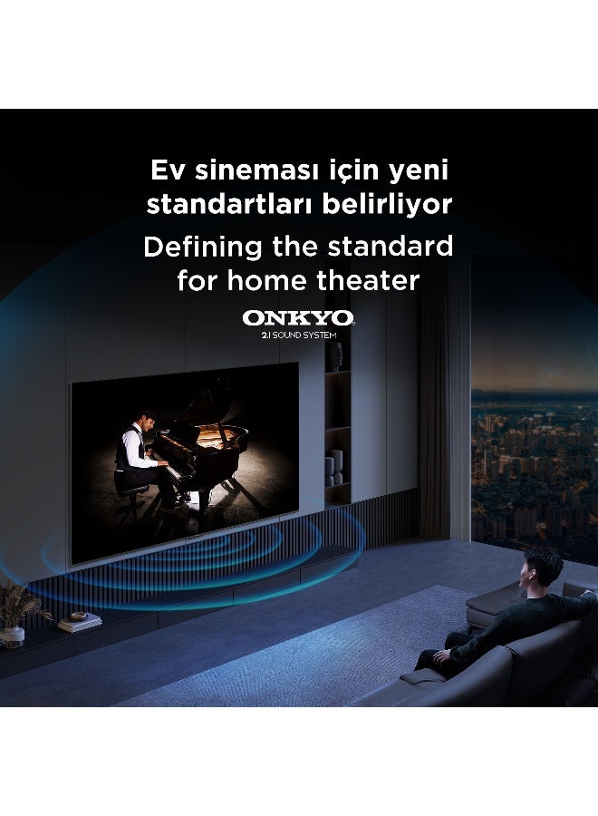 TCL 85 Inch QLED, 240Hz DLG, Game accelerator, Google TV, AiPQ Processor,  ONKYO 2.1 Hi-Fi System, 85P8k black, 2025 85P8k black  - Image 5