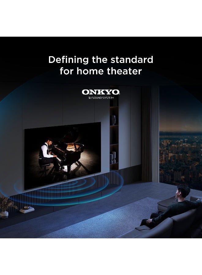 TCL 85 Inch Smart TV 4K QLED Colorful Quantum Crystal HDR 10+ Gaming Google TV, 144Hz Native Refresh Rate, ONKYO 2.1 Hi-Fi, Dolby Atmos, DTS Virtual X, MEMC, Game Master (2025 Model) - 85P8k Black - Image 4