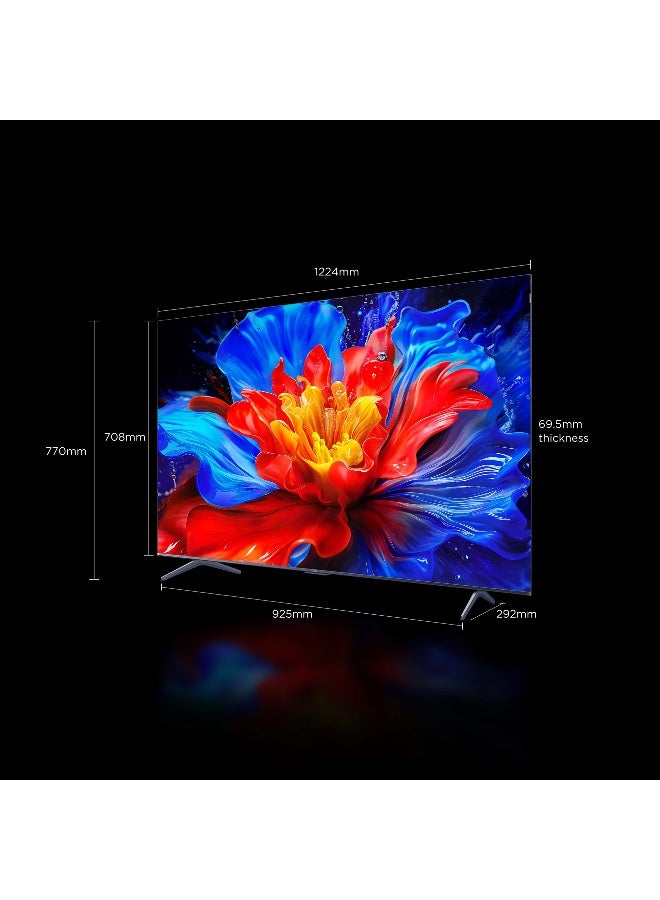 TCL 55 Inch Smart TV 4K QLED Colorful Quantum Crystal HDR 10+ Gaming Google TV, 144Hz Native Refresh Rate, ONKYO 2.1 Hi-Fi, Dolby Atmos, DTS Virtual X, MEMC, Game Master (2025 Model) - 55P8k Black - Image 4