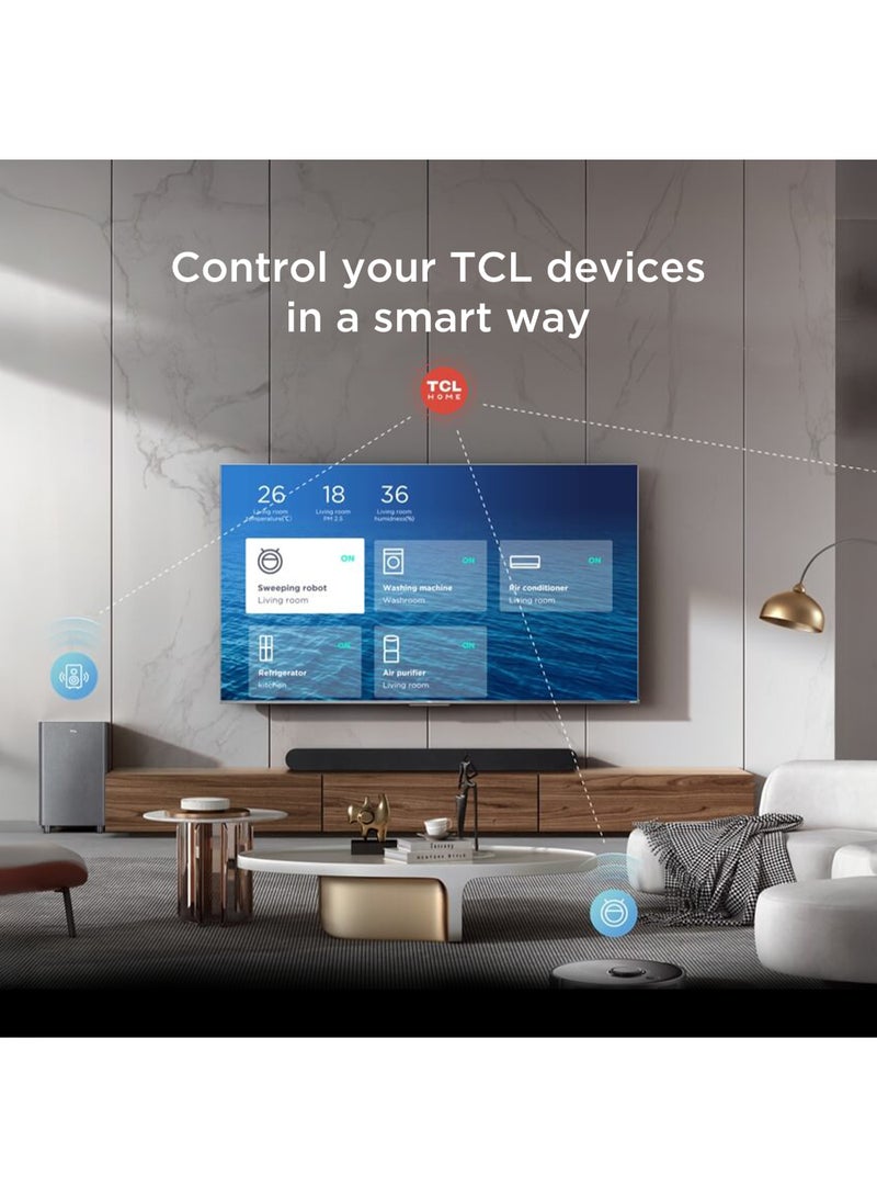 تي سي إل - 85-Inch QLED 4K Ultra HD HDR Google TV (Google Assistant, Dolby Atmos, Dolby Vision, HDR10+, 60Hz Game Accelerator, Motion Clarity) 2025 (New Model) 85P7k black - Image 1