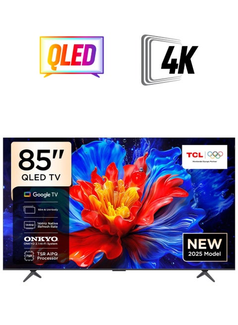85 Inch QLED, 60Hz, Google TV, Dolby Atmos, Game master, AiPQ processor, 85P7k black, 2025 85P7k black