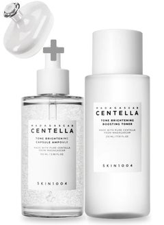 skin1004 Madagascar Centella Skincare Set – Brightening Toner 210ml & Capsule Ampoule 100ml And Scrubber 310ml  - Image 1
