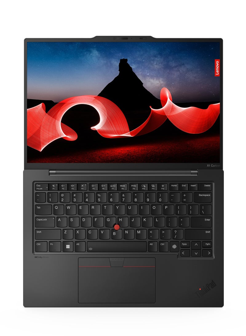 ThinkPad X1 Carbon Gen 12 (Upgraded Version) Laptop With 14-Inch WUXGA IPS 60Hz Display, Core Ultra 7 155U Processor/16GB RAM/512GB SSD/Intel Iris Xe Graphics/Windows 11 Pro English BLACK