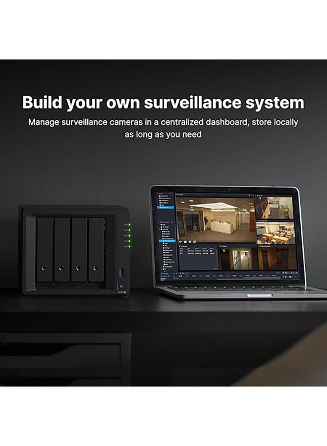 Synology - DS923+ NAS Server Bundle 4 Bay (16GB RAM, 16TB Storage) - 4x4TB Synology NAS HDDs, High-Performance Desktop Network Storage Device - Includes External SSD 512GB Matte Black - Image 1