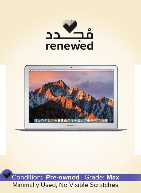 Renewed - Macbook Air A1466 (2017) Laptop With 13.3-Inch HD Display,Core i7 Processor/Dual Core/8GB RAM/128GB SSD/macOS English Silver