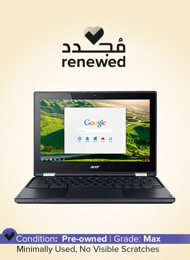 أيسر Renewed - Chromebook R11 Convertible 2-In-1 Laptop With 11.6-Inch Touchscreen Display With Google Play Store,Intel Celeron Processor/6th Gen/4GB RAM/16GB SSD/Integrated Graphics English Black  - Image 1